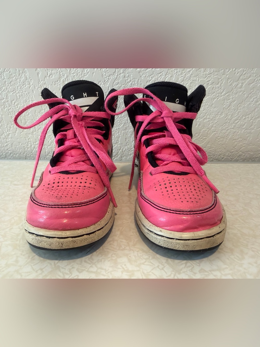 Pink Nike High tops size 12c